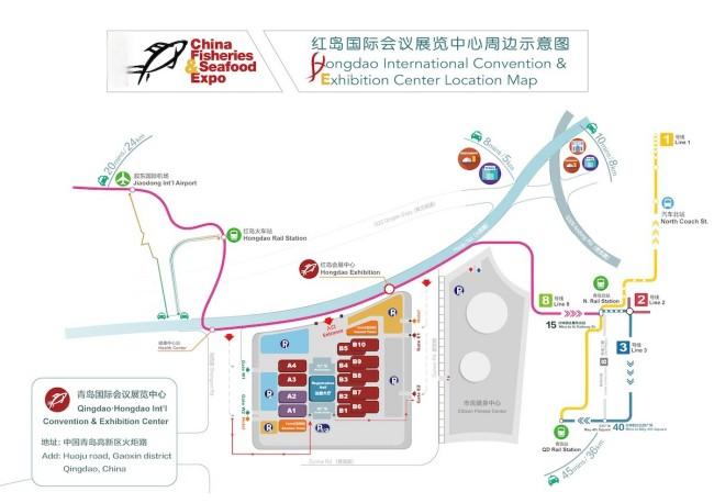 2025青岛渔博会展馆布局图-展馆分布图