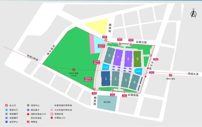 CP30移师杭州大会展中心-展馆分布图-展馆信息